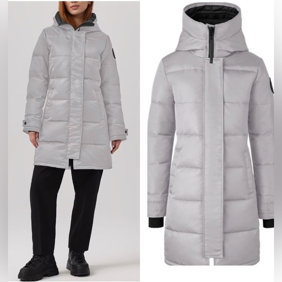 Canada Goose Black Label 2025 Shelburne Parka Down Feather Willow Grey NWT - Picture 1 of 12